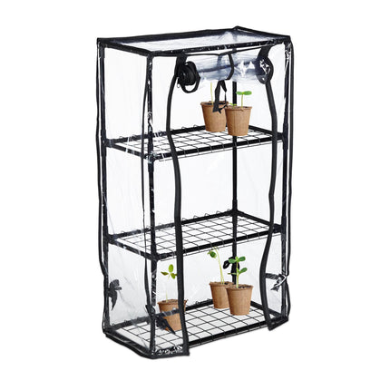 Greenhouse with 3 shelves for balcony