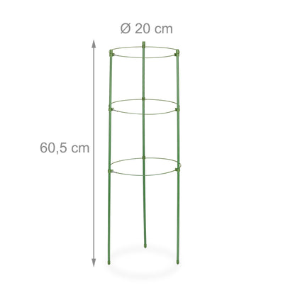 Tuteurs pour plantes vertes 60 cm, lot de 4