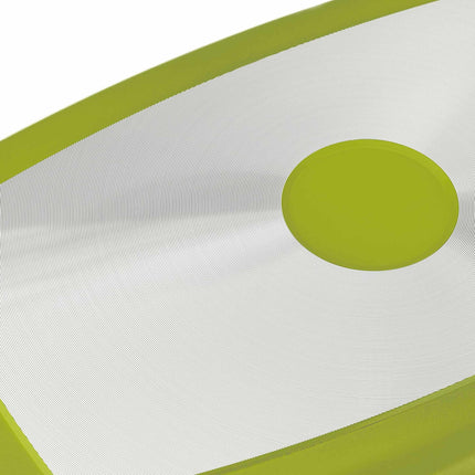 Plat à rôtir vert avec couvercle en verre