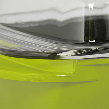 Plat à rôtir vert avec couvercle en verre