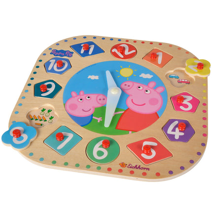 Greta Pig Puzzle-Uhr