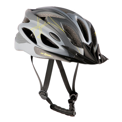 Grau-Schwarz Größe L (55-61cm) Fahrradhelm