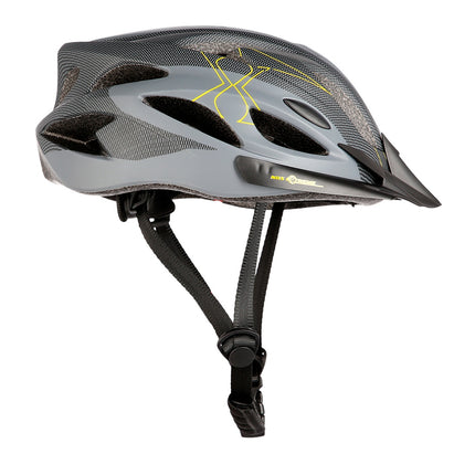 Grau-Schwarz Größe L (55-61cm) Fahrradhelm