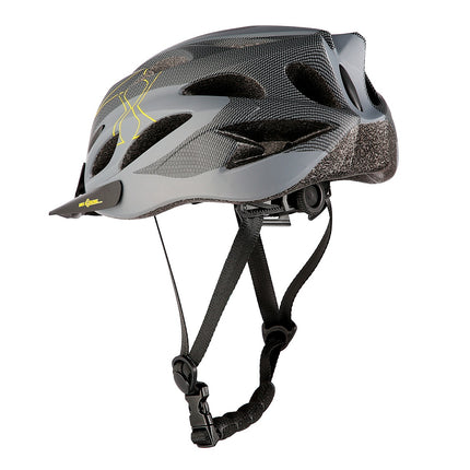 Grau-Schwarz Größe L (55-61cm) Fahrradhelm