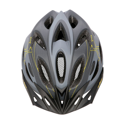 Grau-Schwarz Größe L (55-61cm) Fahrradhelm