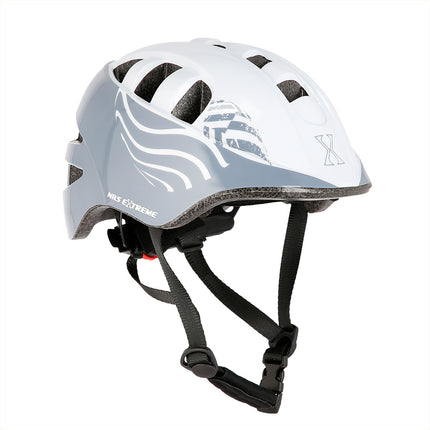 Grauer Fahrradhelm, Größe S (52-56cm)