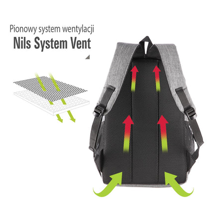 Grey Daypack, Compact and Lightweight Backpack