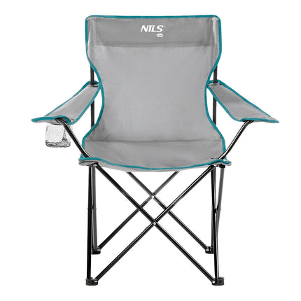 Grey Folding Camping Chair, Lightweight, Portable