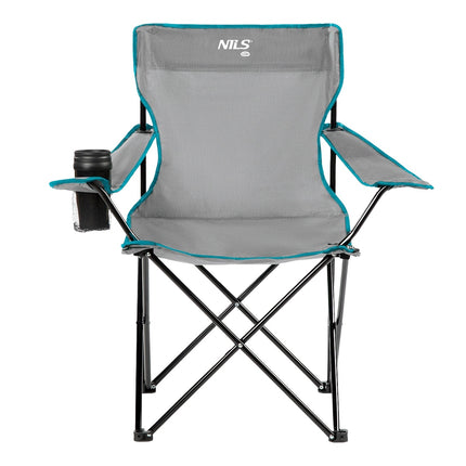 Grey Folding Camping Chair, Lightweight, Portable