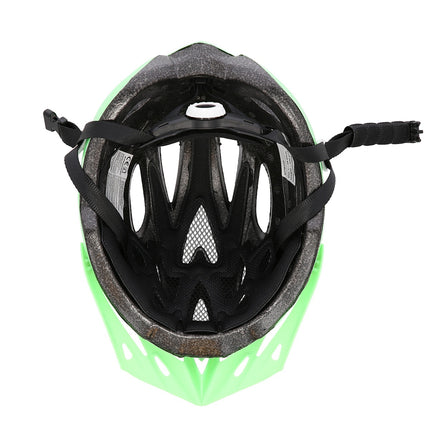 Cyklistická helma šedo-zelená, velikost S (50-58cm)