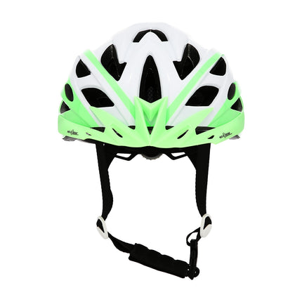 Cyklistická helma šedo-zelená, velikost S (50-58cm)