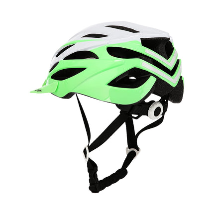 Cyklistická helma šedo-zelená, velikost S (50-58cm)