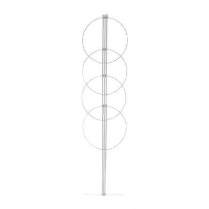 Graue Pflanzenstützen mit Ringen, 120 cm