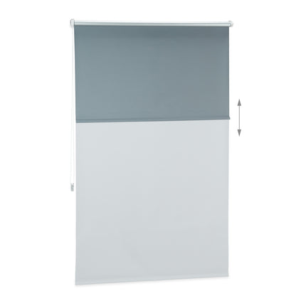 Graue Thermo-Verdunkelungsrollos, 60-120cm verstellbar