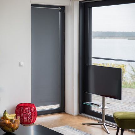 Graue Thermo-Verdunkelungsrollos, 60-120cm verstellbar