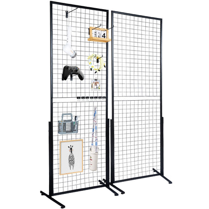 Gridwall Display Panels, 2-Pack, T-Base, 61x170.7 cm