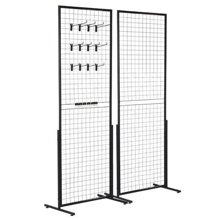 Gridwall Display Panels, 2-Pack, T-Base, 61x170.7 cm