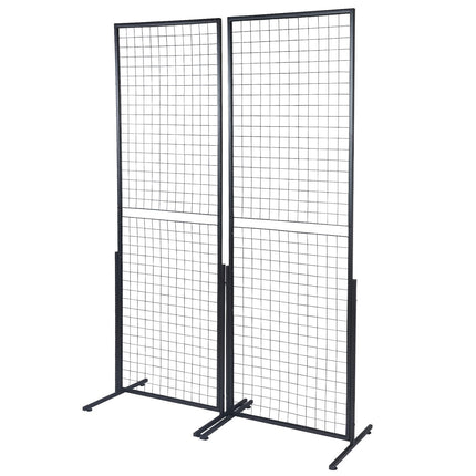 Gridwall Display Panels, 2-Pack, T-Base, 61x170.7 cm