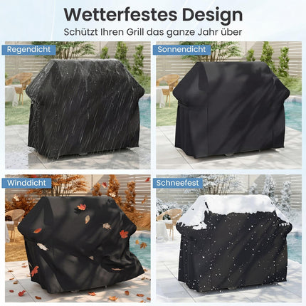 Grillabdeckung, wasserdichtes Oxford-Gewebe, 132x66x100 cm