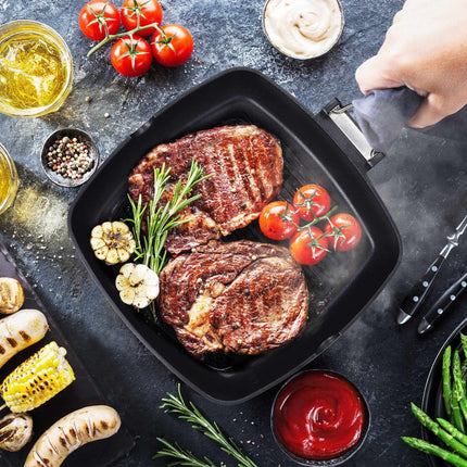 Grillpfanne mit Klappgriff