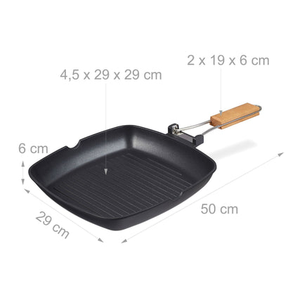 Grillpfanne mit Klappgriff