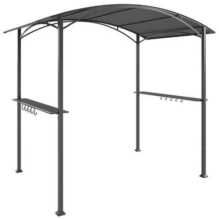 Grillpavillon 245x152 cm, feuerfestes Dach, Stahlrahmen