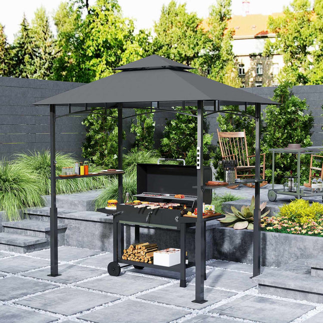 BBQ Pavillon, wasserdicht und feuerfest, 243x148x248 cm