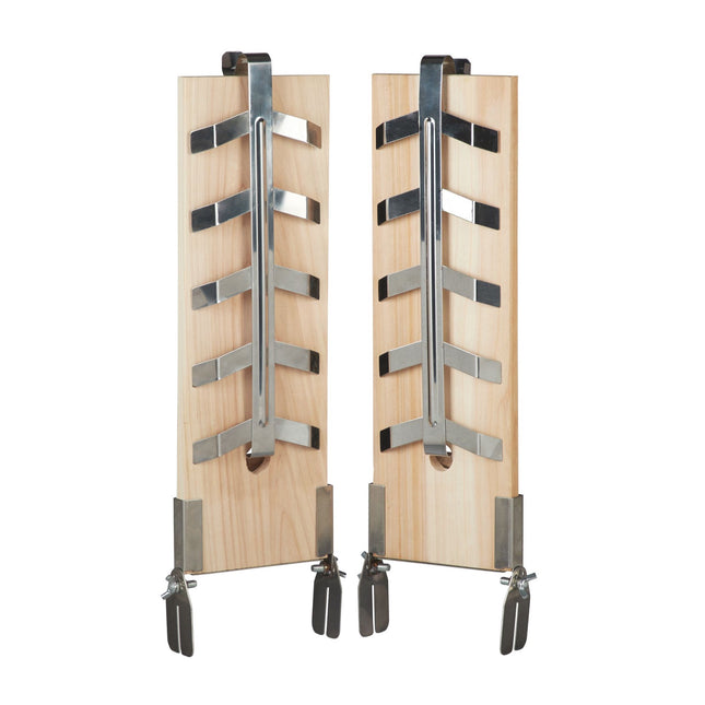 Grillplanke ganzer gegrillter Lachs Seite 2er Set