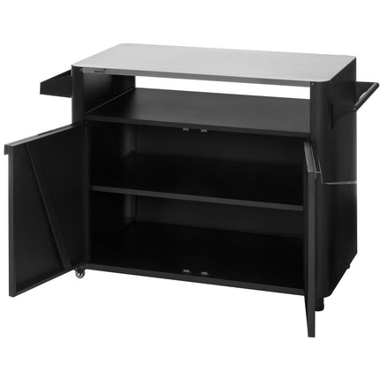 Grilltisch Schwarz 135 x 60 x 90 cm