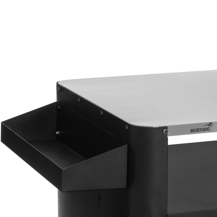 Grilltisch Schwarz 135 x 60 x 90 cm