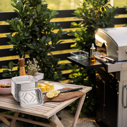 Grillschalen aus Aluminium, 150er Set
