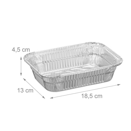 Grillschalen aus Aluminium, 150er Set