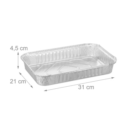 Plateau de grill en aluminium, lot de 50 pièces