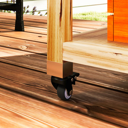 Outdoor Holzkohlegrill-Anhänger - 6-stöckiger Holz-Grilltisch