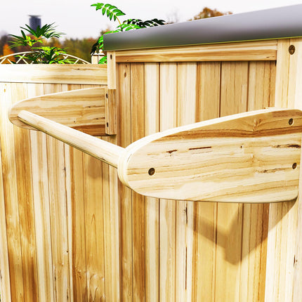 Outdoor Holzkohlegrill-Anhänger - 6-stöckiger Holz-Grilltisch