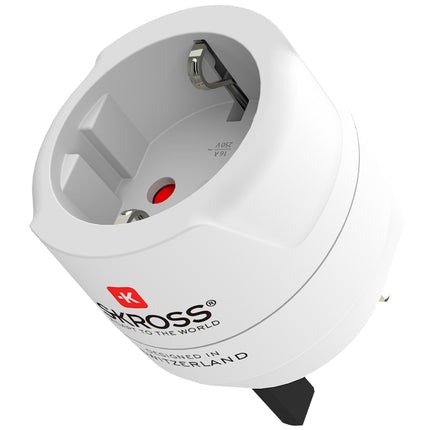 Geerdeter EU-auf-UK-Steckeradapter