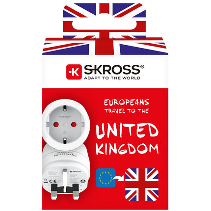 Geerdeter EU-auf-UK-Steckeradapter