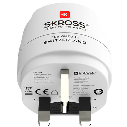Geerdeter EU-auf-UK-Steckeradapter