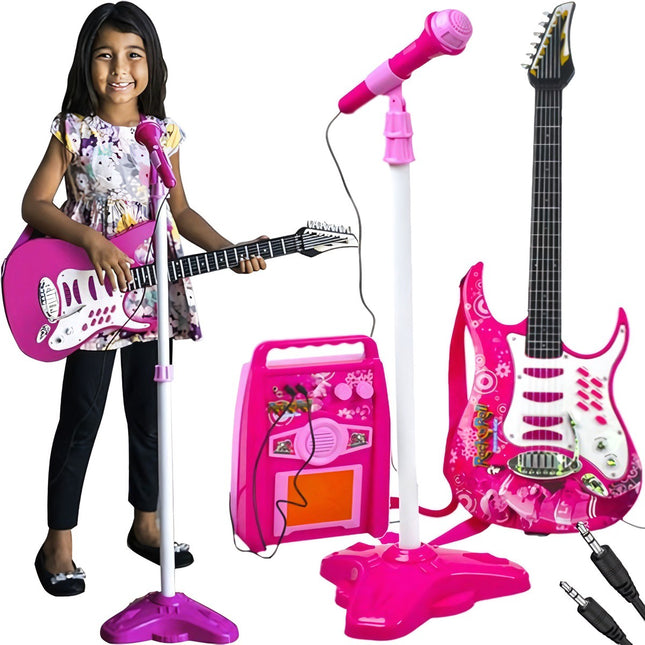 Gitarre + Mikrofon + Verstärker Rose 22407 