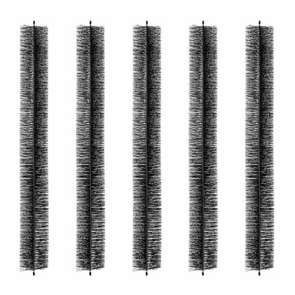 Gutter Brush Leaf Guard, 5-Pack, 15 Ft, Fits 5-In Gutters