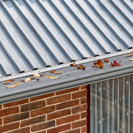 Gutter Guards, 5-Inch Aluminum Covers, 104 Ft, 26-Pack