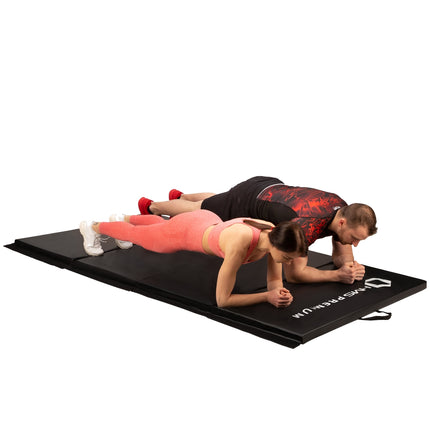 Gymnastic Foldable Mattress, 2400x1200mm, Black