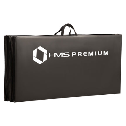 Gymnastic Foldable Mattress, 2400x1200mm, Black