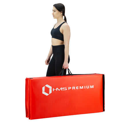 Gymnastic Foldable Mattress, 2400x1200mm, Red