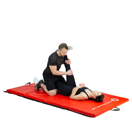 Gymnastic Foldable Mattress, 2400x1200mm, Red