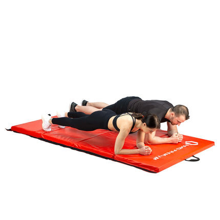 Gymnastic Foldable Mattress, 2400x1200mm, Red