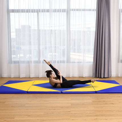 Gymnastics Mat, Foldable PU Leather, 300x120x5 cm