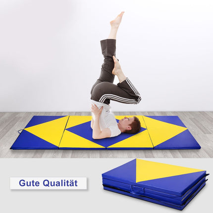 Gymnastics Mat, Foldable PU Leather, 300x120x5 cm
