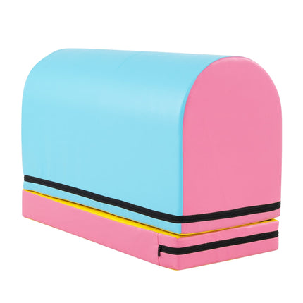 Turnmatte Sprungtisch für Kinder, abnehmbarer Bezug, 90x40x60 cm