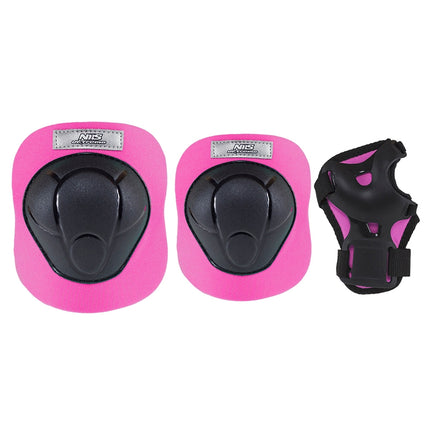 H210 Black-Pink Protective Gear Set, Size L